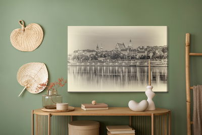 Ljuddämpande tavla - Warsaw and the vistula