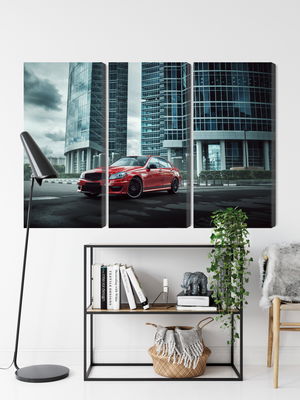 Ljuddämpande tavla - Red car on a background