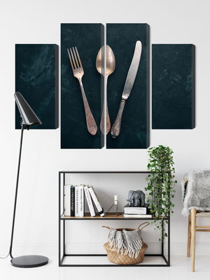 Ljuddämpande tavla - Old cutlery