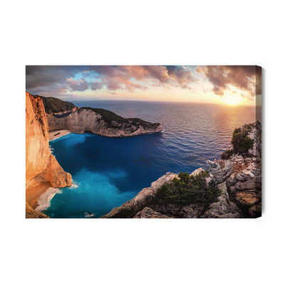 Ljuddämpande tavla - Sunset in greece