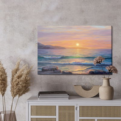 Ljuddämpande tavla - Sunrise and the sea