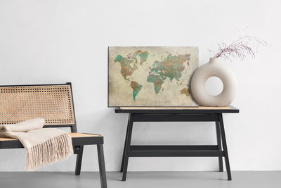 Ljuddämpande tavla - Vintage world map