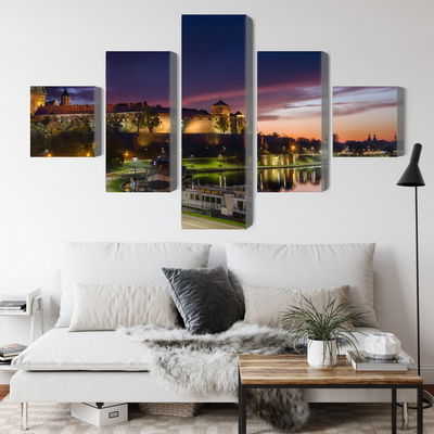 Ljuddämpande tavla - Wawel royal castle at sunrise