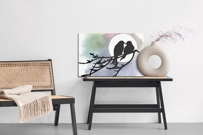 Ljuddämpande tavla - Silhouettes of birds