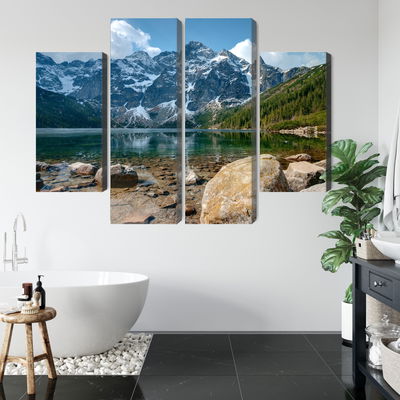 Ljuddämpande tavla - Morskie oko in the tatras 3d