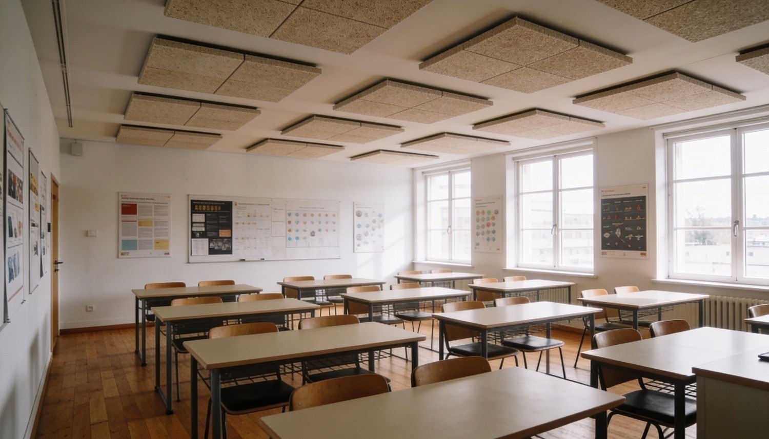 Kunskapsportal om ljudabsorbenter och ljudisolering i skolor samt vibrationsdämpning