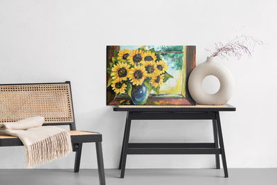Ljuddämpande tavla - Sunflowers in a vase