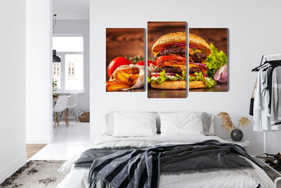 Ljuddämpande tavla - Homemade hamburger