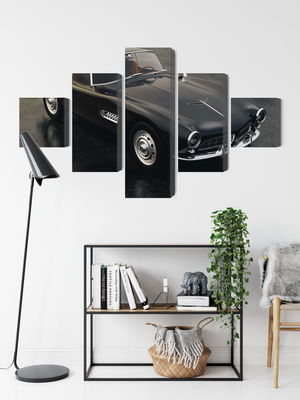 Ljuddämpande tavla - Vintage black sports car