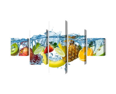 Ljuddämpande tavla - Fresh fruit in the water