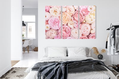 Ljuddämpande tavla - Blooming flowers in pastel