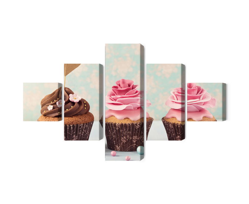 Ljuddämpande tavla - Cupcakes with cream