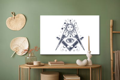 Ljuddämpande tavla - All seeing eye