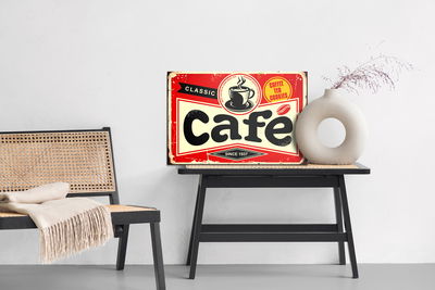 Ljuddämpande tavla - Coffee cup and retro