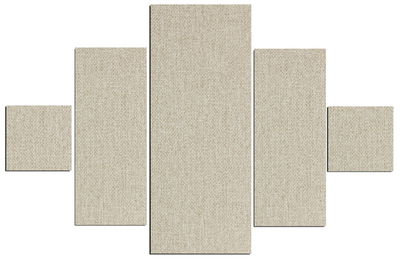 Ljudabsorbent till vägg - Wall 5-parts one