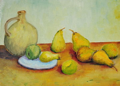 Ljuddämpande tavla - Painted pears