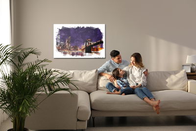 Ljuddämpande tavla - The brooklyn bridge