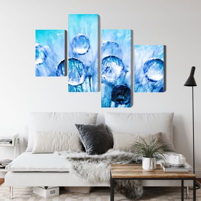 Ljuddämpande tavla - Dew drops on dandelion seeds