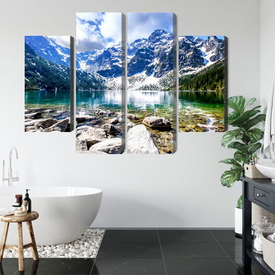 Ljuddämpande tavla - Lake morskie oko 3d