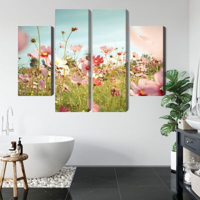 Ljuddämpande tavla - Cosmos flowers in the garden