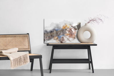 Ljuddämpande tavla - Abstract guitar in hands