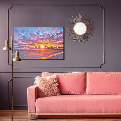 Ljuddämpande tavla - Sunset by the sea