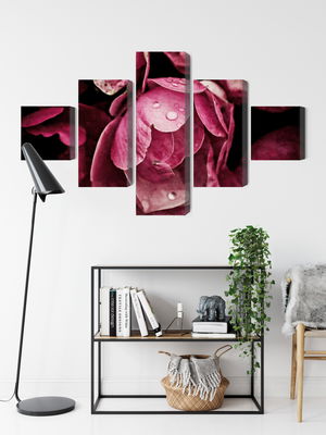 Ljuddämpande tavla - Peony flowers close up 3d