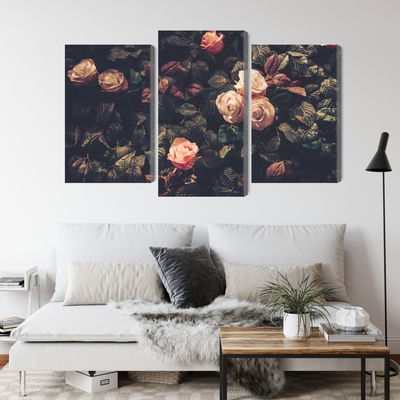 Ljuddämpande tavla - Pastel roses in vintage style