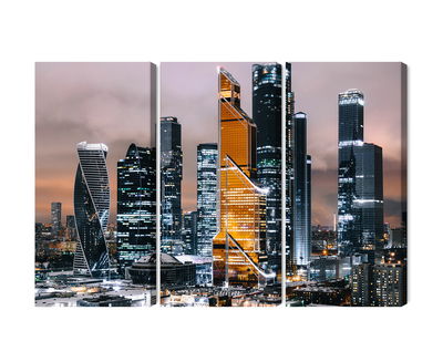 Ljuddämpande tavla - Panorama of moscow city