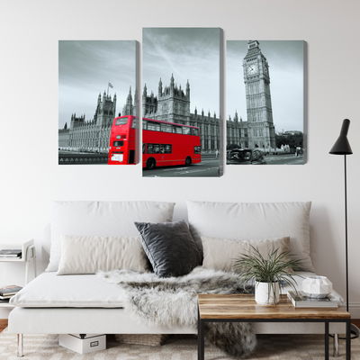 Ljuddämpande tavla - Red London bus