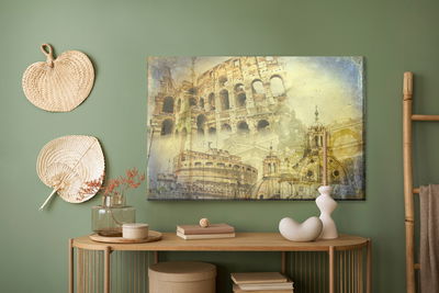 Ljuddämpande tavla - Rome in vintage style