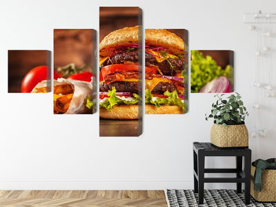 Ljuddämpande tavla - Homemade hamburger