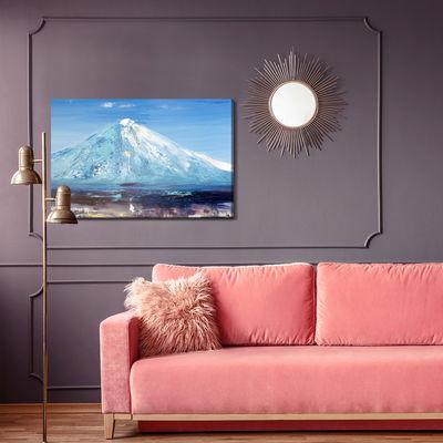 Ljuddämpande tavla - Painted mountain peak