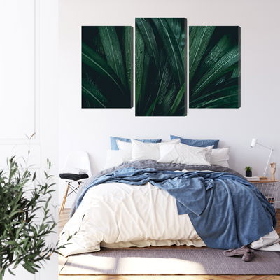 Ljuddämpande tavla - Dark green leaves on a macro