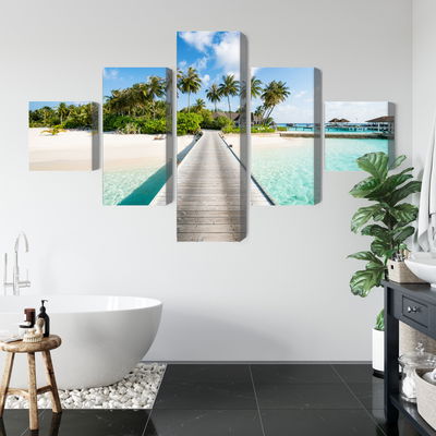 Ljuddämpande tavla - View of the tropical island