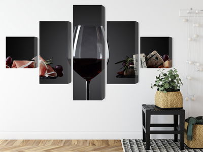 Ljuddämpande tavla - A glass of red wine