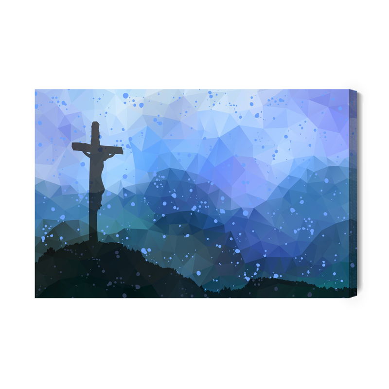 Ljuddämpande tavla - Easter scene with a cross