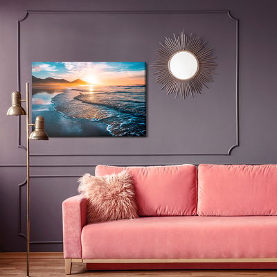 Ljuddämpande tavla - Sunset and sea