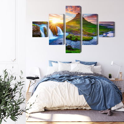 Ljuddämpande tavla - View of the kirkjufellsfoss