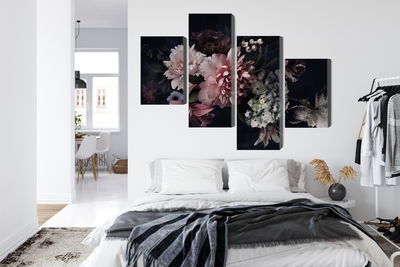 Ljuddämpande tavla - Flowers in vintage style