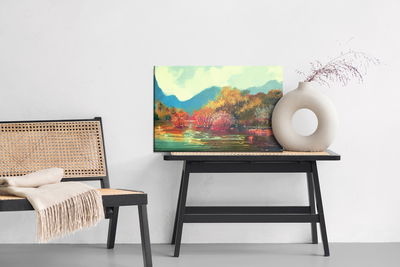 Ljuddämpande tavla - Autumn landscape as if