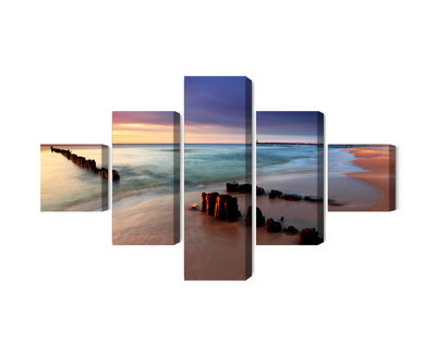 Ljuddämpande tavla - Sunrise over the baltic sea