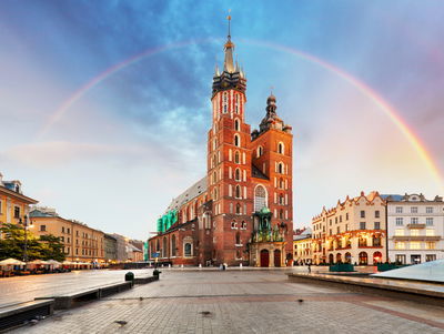 Ljuddämpande tavla - St. mary's basilica in Kraków