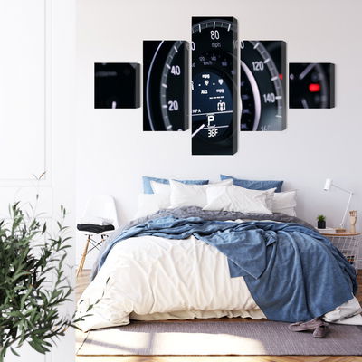 Ljuddämpande tavla - Modern car speedometer