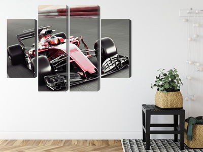 Ljuddämpande tavla - Formula 1 car on the track