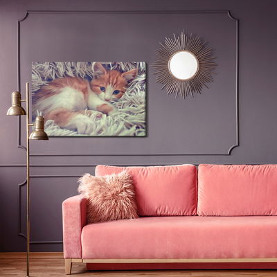 Ljuddämpande tavla - Little kitten as painted