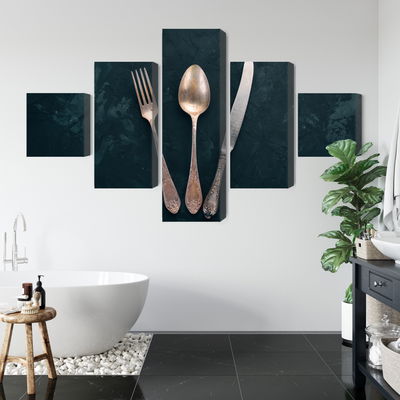 Ljuddämpande tavla - Old cutlery