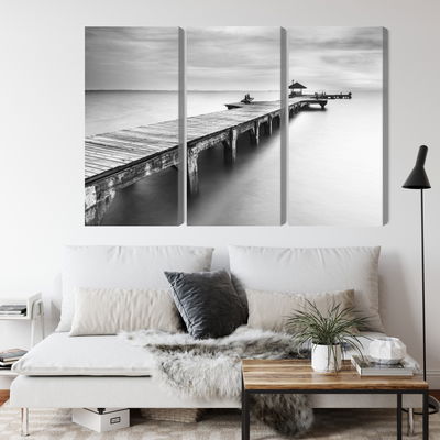 Ljuddämpande tavla - Wooden pier