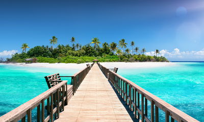 Ljuddämpande tavla - 3d pier in the maldives