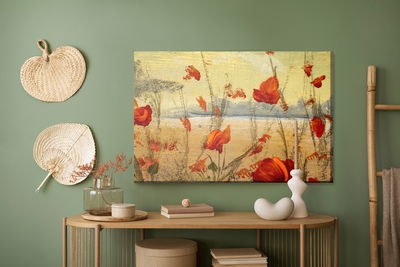 Ljuddämpande tavla - Wild red poppies